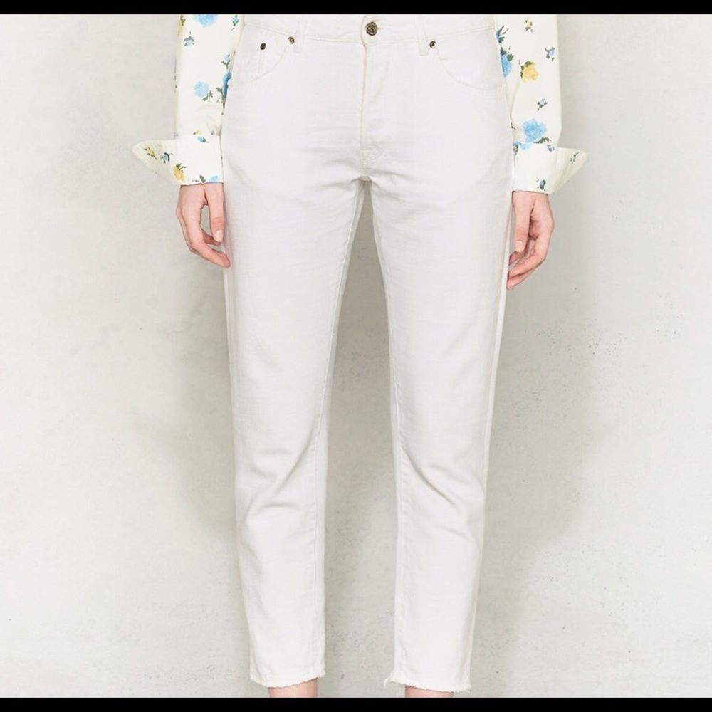 Golden Goose White Denim Pants.